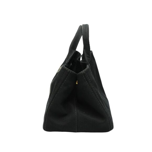 Pre Loved Prada Canapa Women Black Tote Bags - Picture 4 of 8